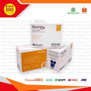 GlucoDr / Gluco Dr - Self Test Strips Glukosa Gula Darah - Isi 50