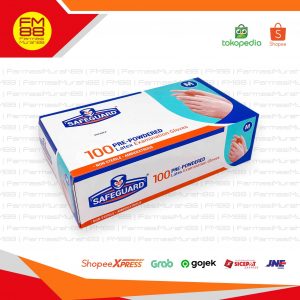 Sarung Tangan SafeGuard Powdered Latex Gloves - Isi 100 Pcs