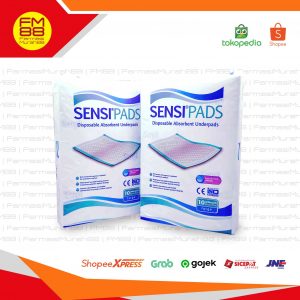 Underpads Perlak Sensi Pads Disposable and Absorbent L - Isi 10